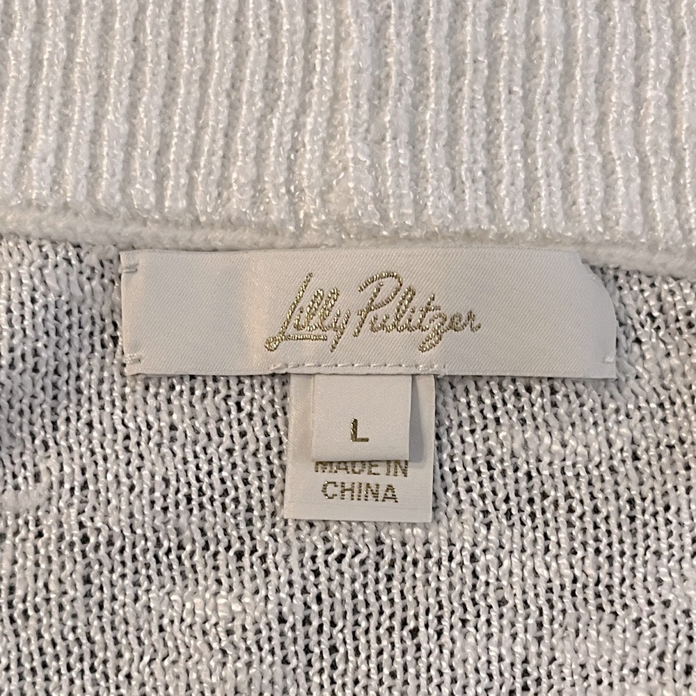 Lilly Pulitzer white Knit cardigan sweater - Picture 5 of 10
